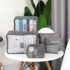 Travel Storage Cube Bag 6 Pcs Set Organize Pouch Luggage Organizers Zip Bags Laundry Pouch Clothes Packing Cube