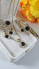Indian zircon jewelry set golden plated for girls