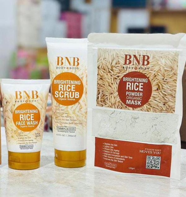 Bnb Whitening Rice Organic Glow Kit